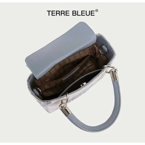 (LIMITED ORDER) - Túi Xách Cốp Nữ Chính Hãng TERRE BLEUE, Họa tiết thêu hoa, Sang trọng Thanh Lịch, Đi Tiệc