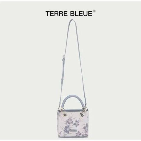 (LIMITED ORDER) - Túi Xách Cốp Nữ Chính Hãng TERRE BLEUE, Họa tiết thêu hoa, Sang trọng Thanh Lịch, Đi Tiệc