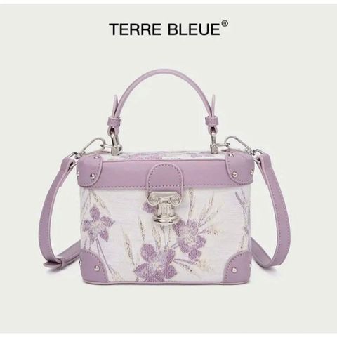 (LIMITED ORDER) - Túi xách Nữ TERRE BLEUE, Dáng Cốp Đứng Màu Pastel, Chất Liệu Da, Phù Hợp Đi Chơi Dạo Phố