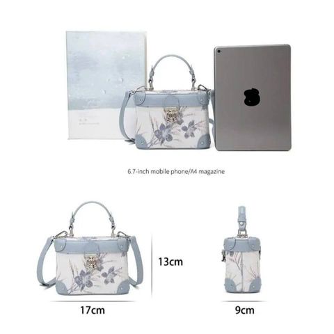 (LIMITED ORDER) - Túi xách Nữ TERRE BLEUE, Dáng Cốp Đứng Màu Pastel, Chất Liệu Da, Phù Hợp Đi Chơi Dạo Phố