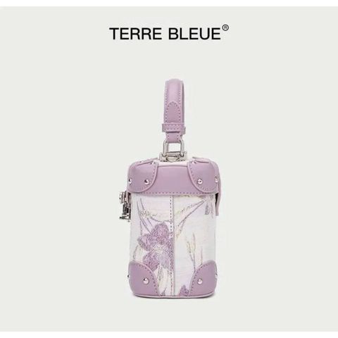 (LIMITED ORDER) - Túi xách Nữ TERRE BLEUE, Dáng Cốp Đứng Màu Pastel, Chất Liệu Da, Phù Hợp Đi Chơi Dạo Phố
