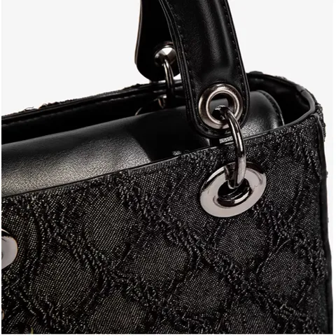 (CENTARL&KATTY) - Túi xách nữ thêu đen dáng tiểu thư