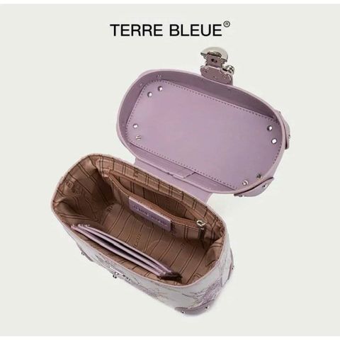 (LIMITED ORDER) - Túi xách Nữ TERRE BLEUE, Dáng Cốp Đứng Màu Pastel, Chất Liệu Da, Phù Hợp Đi Chơi Dạo Phố