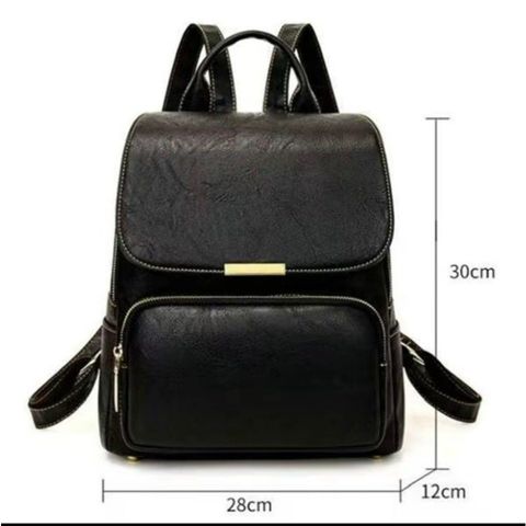 Balo Da Bò, Phong Cách Retro Cổ Điển Unisex, Chất Bò Thật Bền Đẹp