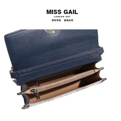 (Hàng V.I.P LIMITED) - Túi xách Nữ MISS GAIL vuông nhỏ thêu hoa lan khóa xoay