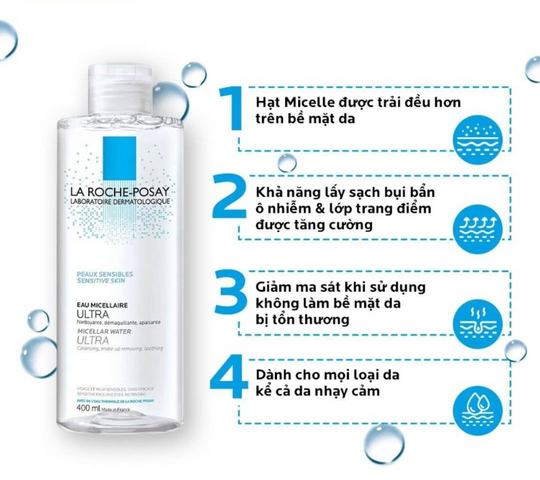 (Nhập khẩu) Nước Tẩy Trang La Roche-Posay Dành Cho Da Nhạy Cảm - Micellar Water Ultra Sensitive Skin chính hãng