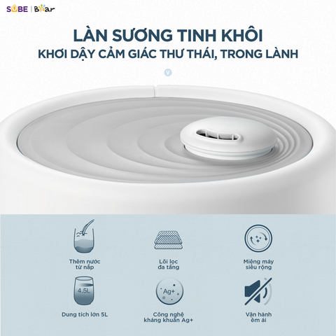 Máy tạo độ ẩm Bear HU-5H50T17