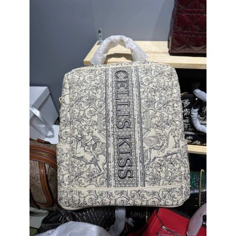 (HÀNG V.I.P) Balo Da CELLIS KISS Size Lớn Đựng Tài Liệu, LAPTOP, Họa Tiết Thêu