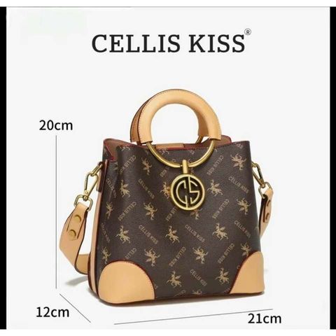 (Hàng V.I.P LIMITED - FULLBOX HÃNG) - Túi xách nữ CELLIS KISS thiết kế mới dáng trụ , thời thượng. Bag