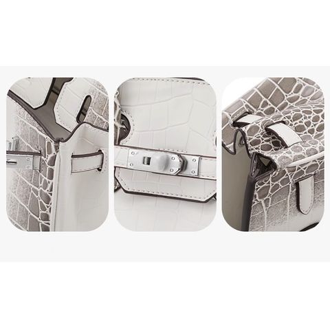 (HÀNG VIP - NO BOX) - Túi xách Bạch tạng siêu sang tag bạc size 25/30