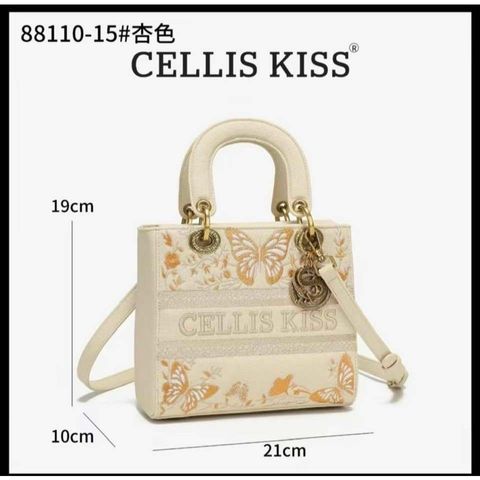 (Hàng V.I.P HÃNG LIMITED) - Túi xách nữ Cellis Kiss Màu Kem Bag. Đeo vai, đeo chéo. Dễ phối đồ