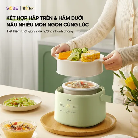 Nồi nấu chậm 1.0L Bear SC-4H10E
