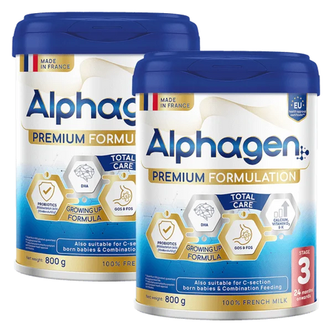 Combo 2 Sữa Alphagen Premium Formulation Total Care Growing Up Formula 800g