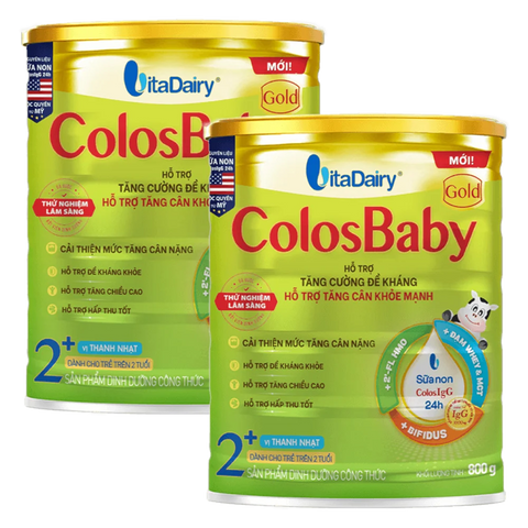 Combo 2 Sữa ColosBaby Gold 2+ 800g - S (Trên 2 tuổi)