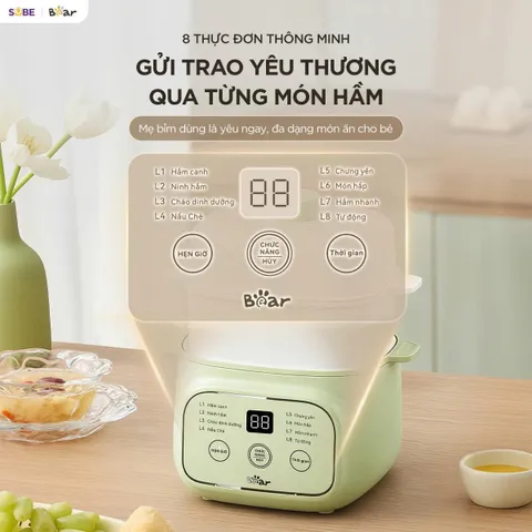 Nồi nấu chậm Bear 0.8L EST- 085DH