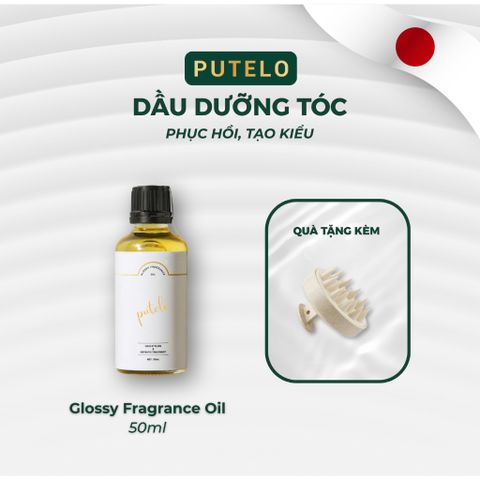 Dầu dưỡng tóc, phục hồi, tạo kiểu Putelo Glossy Fragrance Oil từ Nhật mềm mượt không bết dính