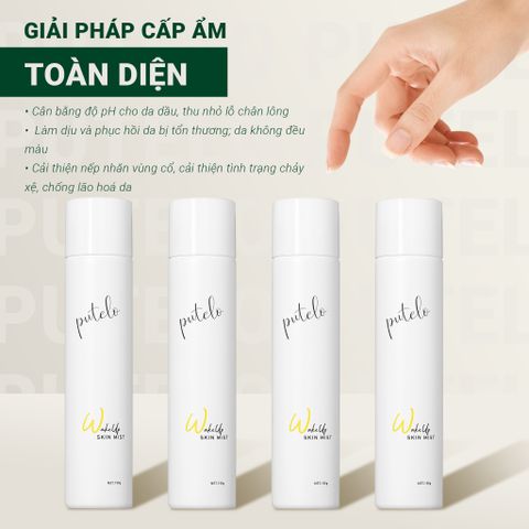 Lotion dạng xịt khoáng phun sương nâng cơ trẻ hóa da, cấp ẩm vượt trội, căng bóng da Wake up Skin Mist 150g