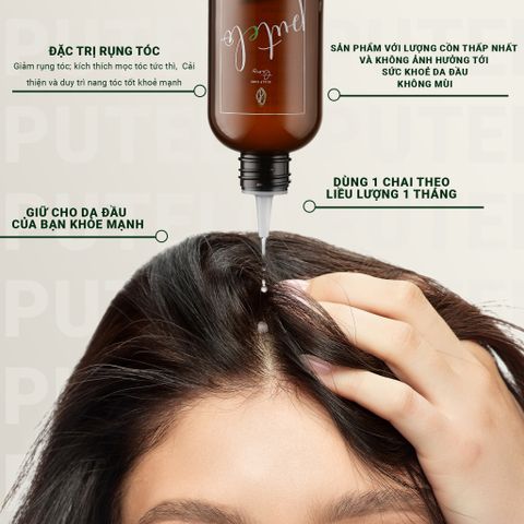 Tinh chất dưỡng da đầu, hỗ trợ mọc tóc, giảm rụng – Putelo AR Essence Plus 140ml-Chính hãng Nhật Bản