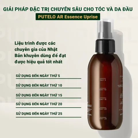 Tinh chất dưỡng da đầu, hỗ trợ mọc tóc, giảm rụng và phục hồi - Putelo AR Essence Uprise 140ml - Chính hãng Nhật Bản