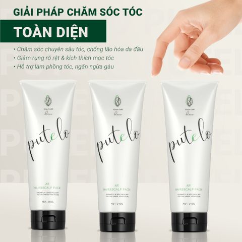 Dầu xả cho tóc rụng, cấp ẩm, tái sinh 3 tầng da đầu, giúp tóc chắc khỏe PUTELO Hair Scalp Pack 240g từ NHẬT