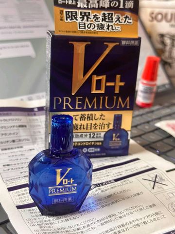 Nước nhỏ mắt cao cấp Rohto V premium 15ml Nội Địa Nhật Bản