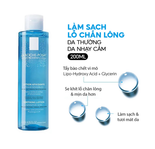 Nước Cân Bằng La Roche-Posay Cho Da Thường, Nhạy Cảm 200ml - Toleriane Soothing Lotion Tonifying Protecting