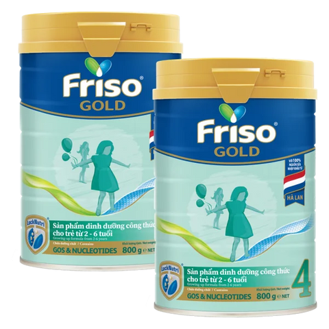 Combo 2 lon Friso Gold 4, 2 - 6 tuổi (800gr)