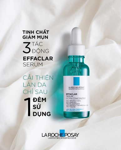 Serum La Roche-Posay Giảm Mụn 3 Tác Động 30ml - Effaclar Serum