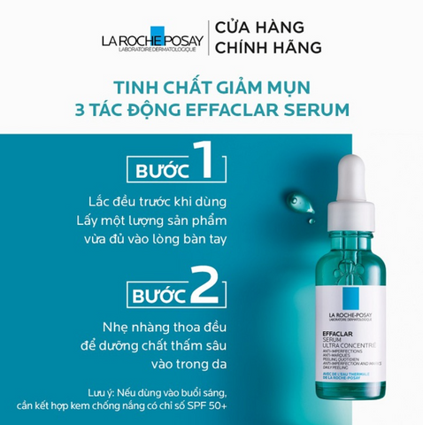 Serum La Roche-Posay Giảm Mụn 3 Tác Động 30ml - Effaclar Serum