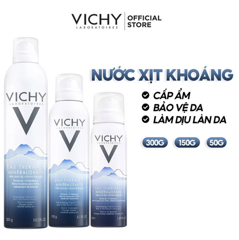 Xịt Khoáng Vichy Làm Dịu, Củng Cố & Cấp Ẩm Cho Da - Mineralizing Thermal Water