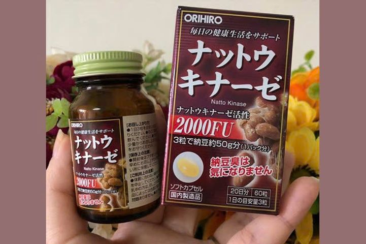 Viên Uống Nattokinase 2000FU Orihiro Nhật Bản – Hỗ Trợ Tuần Hoàn Máu & Sức Khỏe Tim Mạch
