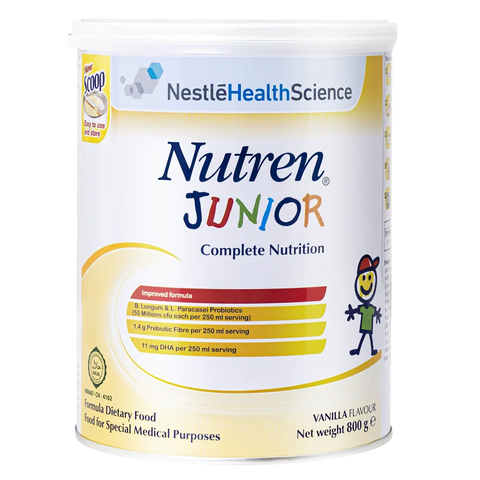 Combo 2 lon Thực phẩm dinh dưỡng y học Nutren JUNIOR 800g (1-10 tuổi)