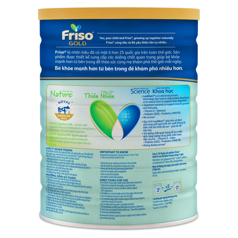Combo 2 lon Friso Gold 4, 2 - 6 tuổi (1400gr)