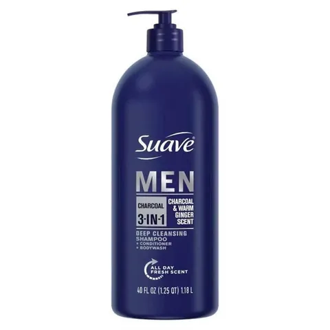 ữa tắm gội Suave Men 3in1 Citrus Rush 1.18L nam tiện lợi
