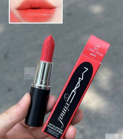 Son MAC 674 Maximal Matte Lipstick 3.5g – son lì, mịn môi