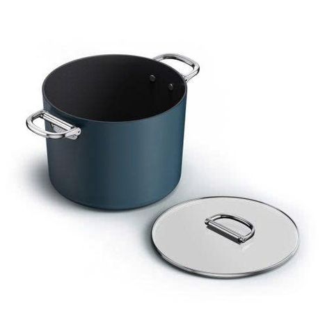 Nồi cao Joseph Joseph 45045 Space Blue 25cm 8L nắp kính