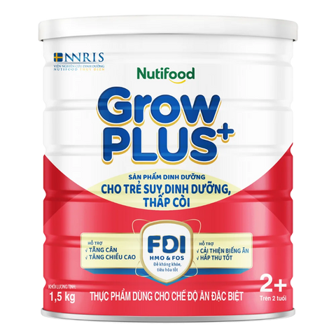 Sữa GrowPLUS+ Đỏ 2+ 1.5kg (Từ 2 tuổi) (giao bao bì ngẫu nhiên)