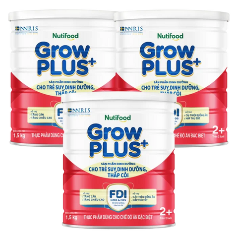Combo 3 Sữa GrowPLUS+ Đỏ 2+ 1.5kg (Từ 2 tuổi)