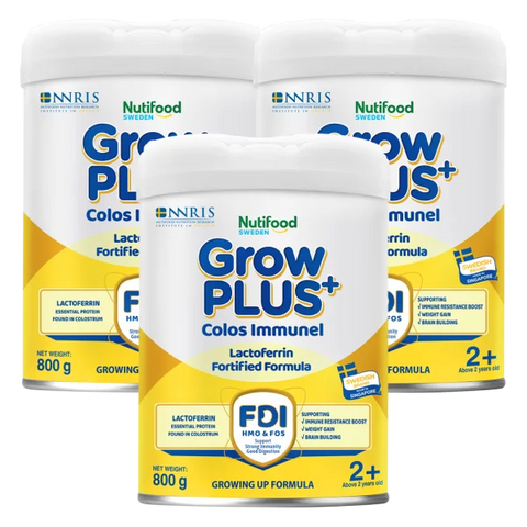 Combo 3 Sản phẩm dinh dưỡng công thức GrowPLUS+ Colos Immunel 2+, 800g ( trên 2 tuổi)