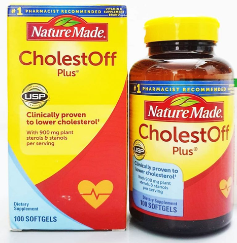 Viên uống giảm cholesterol Nature Made Cholest Off Plus 450mg 100 viên.Tu MY