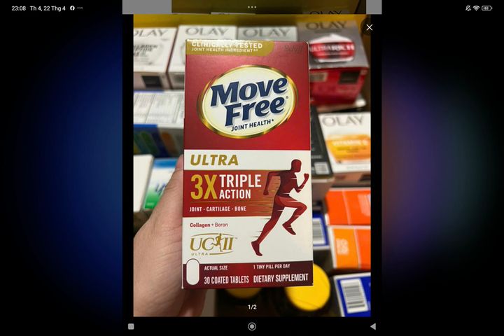 Viên Uống Bổ xương Khớp Schiff Move Free Ultra Triple Action 30 Viên Của Mỹ