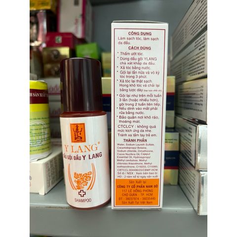 Dầu Gội Y Lang, Mềm Tóc, Sạch Tóc, Sạch Chấy, Sạch Da Đầu , Chai 100ml
