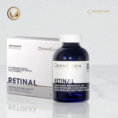 Tinh chất trẻ hoá da, giảm nếp nhăn DermEden Retìnal Night Retinoids Concentrate 6% 30ml