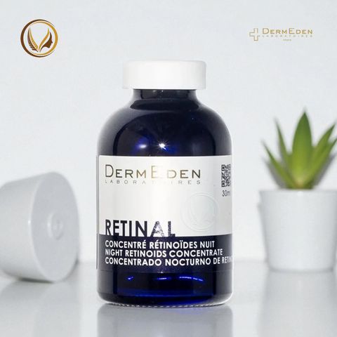 Tinh chất trẻ hoá da, giảm nếp nhăn DermEden Retìnal Night Retinoids Concentrate 6% 30ml