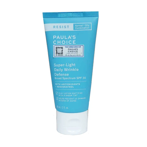 Kem Dưỡng Da Chống Nắng Paula's Choice Resist Super-Light Wrinkle Defense SPF 30
