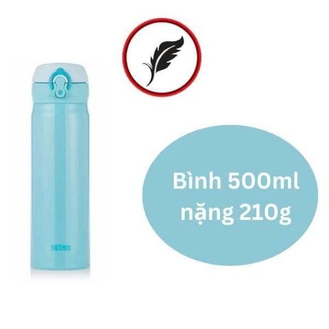 Bình Giữ Nhiệt Thermos 500ml Nhật Bản – Giữ Nhiệt Lâu, Nhẹ, Tiện Lợi Mỗi Ngày
