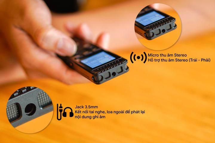 Máy Ghi Âm JVJ J125i 64GB - Thiết Bị Ghi Âm Chất Lượng Cao, MP3/WMA, Pin Lithium, Hàng Chính Hãng, Dụng Cụ Ghi Âm Tiện Lợi