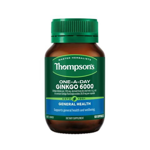 Viên uống bổ não, cải thiện trí nhớ và tập trung Thompson’s One-A-Day Ginkgo 6000mg 60 viên