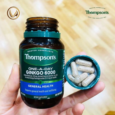 Viên uống bổ não, cải thiện trí nhớ và tập trung Thompson’s One-A-Day Ginkgo 6000mg 60 viên