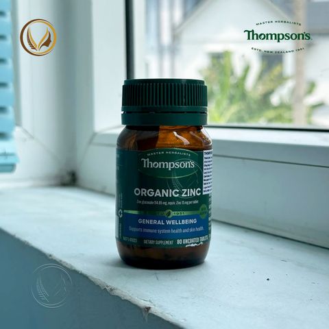Viên uống kẽm hữu cơ Thompson’s Organic Zinc 80 viên